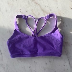 Lululemon purple free to be bra - size 2